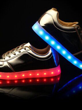 Led Light Up Shoes Size 41 Gold